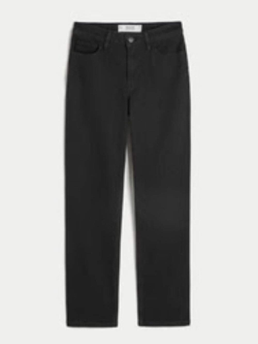 Hollister Black High-Rise Straight Jeans, 18-Short
